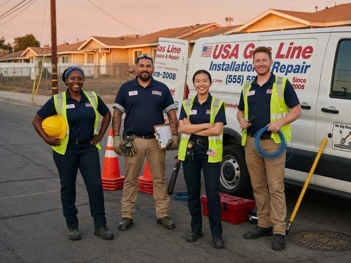 Gas Line Installation company in New London, IA